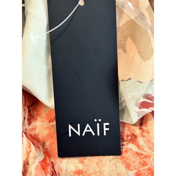 NEW NAÏF Women's 3XL Green Floral Cami Tank Top Relaxed Fit - Picture 4 of 8